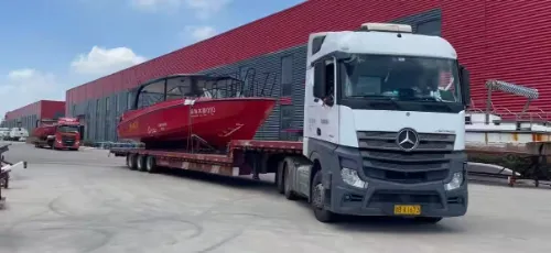 LAWADA® ሁለት ብጁ የሆኑ 1280 አሉሚኒየም የመንገደኞች ጀልባዎች የሙከራ አሰሳ እና ጭነትን ጨርሷል።